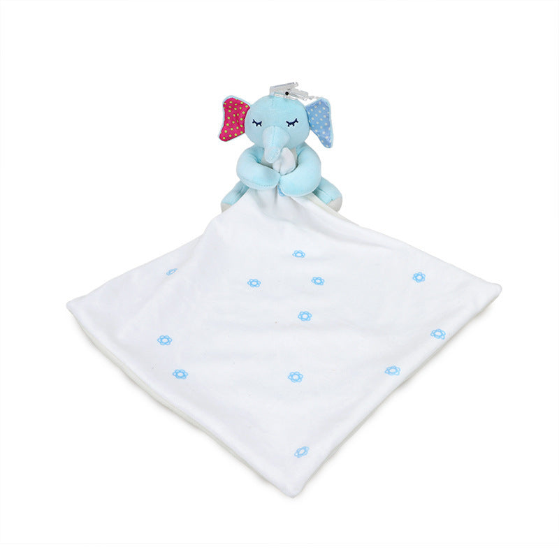 Baby saliva towel with sleep comfort doll