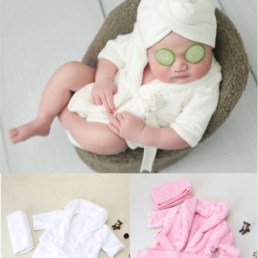 Newborn Baby Cotton Bathrobe Warm Bath Towel