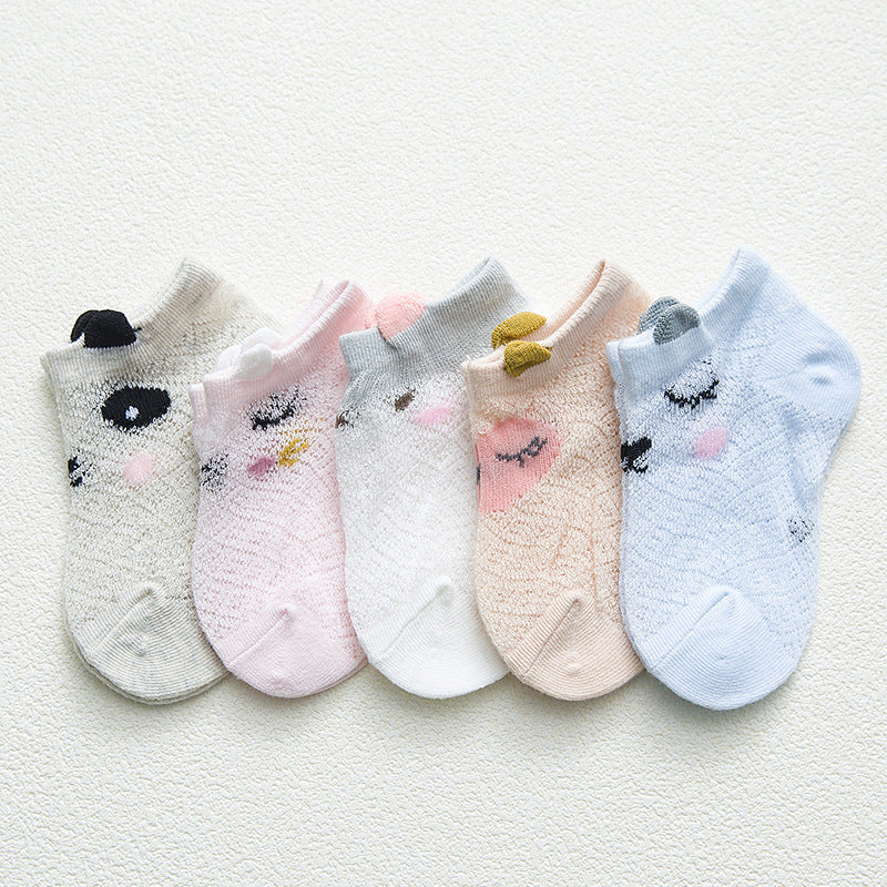 Baby Socks Summer Ultra-Thin Cotton Mesh For Boys And Girls Breathable