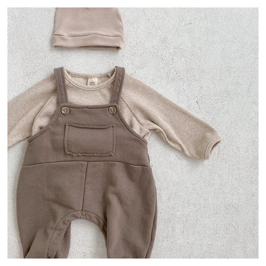 Boys and Girls Baby Spring Overalls Baby Jumpsuits Cute Climbing Clothes Outside Suspenders