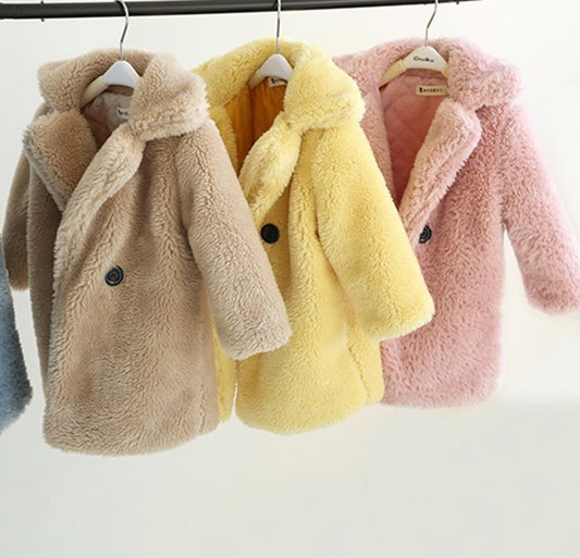 Fur Children's Wear Cashmere Coat