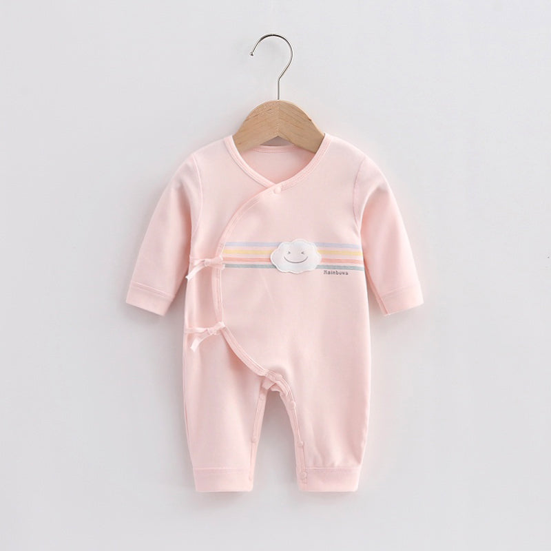 Newborn Baby Cotton One-piece Long-sleeved Onesie Autumn Winter Pajamas