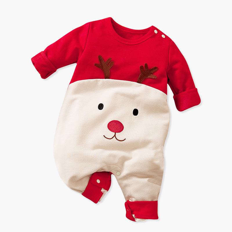 Christmas Clothes Spring And Autumn Baby Onesies