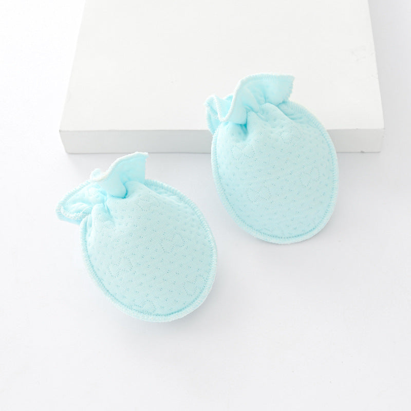 Newborn Warm Anti-scratch Glove Clip Cotton For Baby Protective Gloves