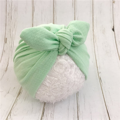Bow baby hat