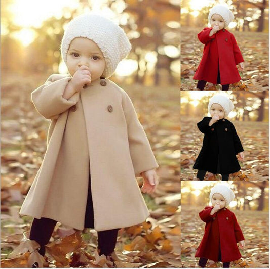 Stylish Trench Coat for Baby Girls and Toddlers