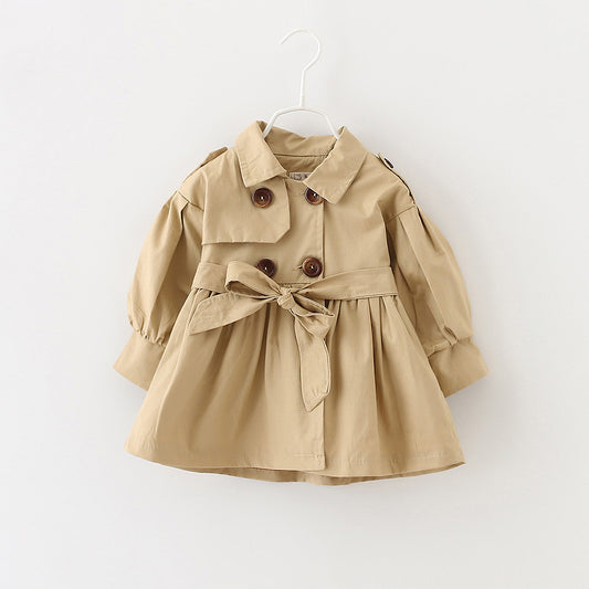 Stylish Trench Coat for Toddler Girls