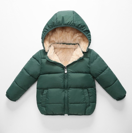 Toddlers' Polyester Warm Coat for Winter