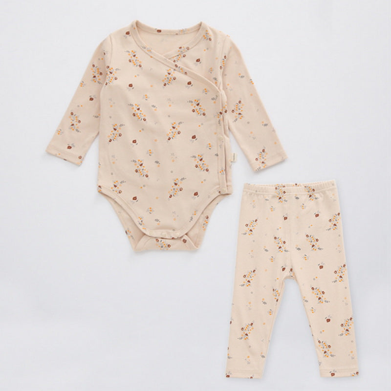 Newborn Baby Cotton Romper Climbing Two-piece Suit