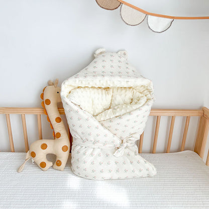 Baby Velvet Quilt Autumn Winter Thick Baby Cotton Blanket