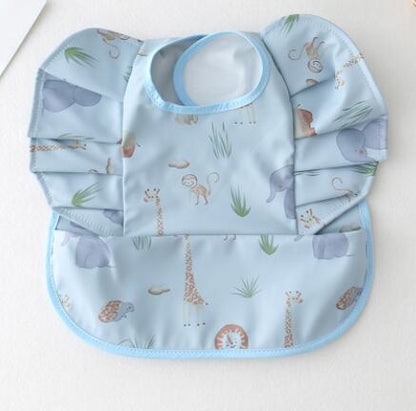 Baby Meal Pocket Angel Wing PU Waterproof Bib