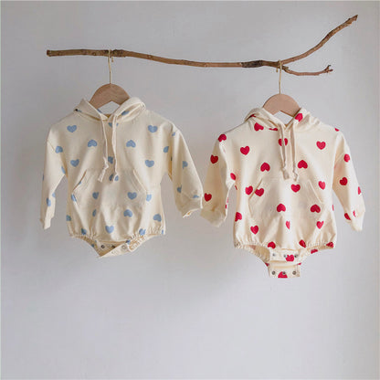 Love Bag Romper Male And Female Baby Jumpsuit