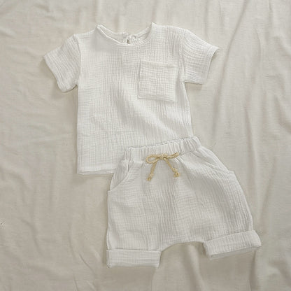 Pure Cotton Children's Two-piece Baby Set