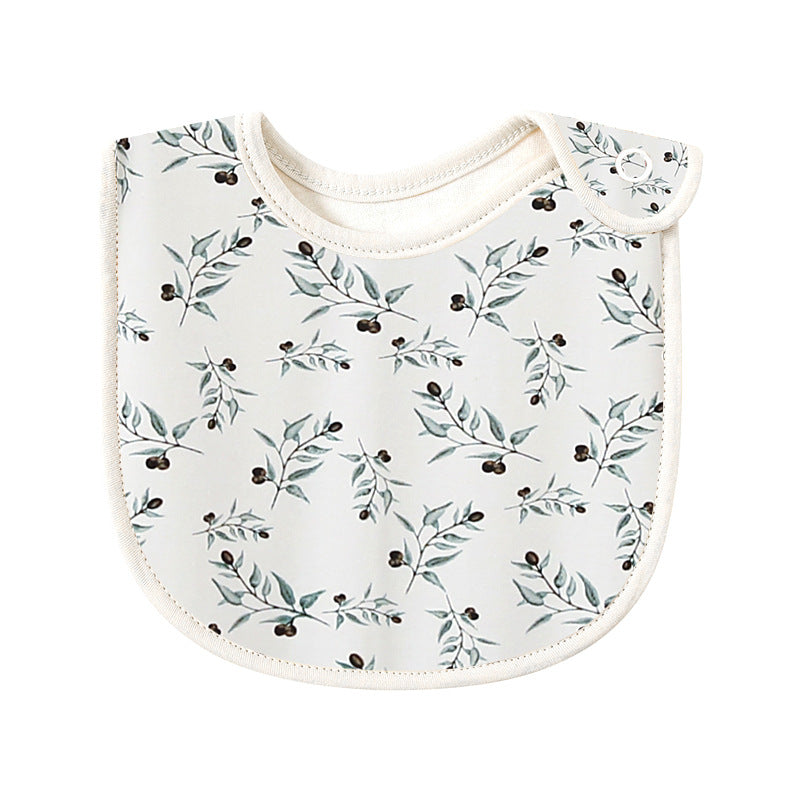 Baby Cotton Printed Bib Floral Nature