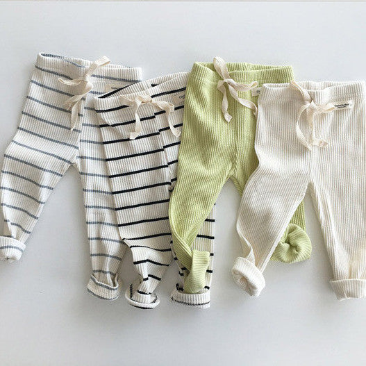 Baby Comfy Cotton Pants Boy Girl Kid Infant Trousers Leggings