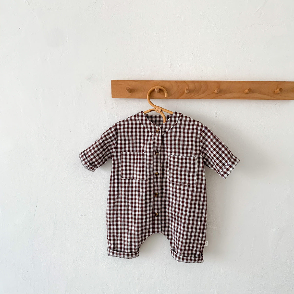 Baby Jumpsuit Spring Autumn Baby Boy Newborn Long Sleeve Baby Girl Clothes Toddler Plaid Cardigan Clothing