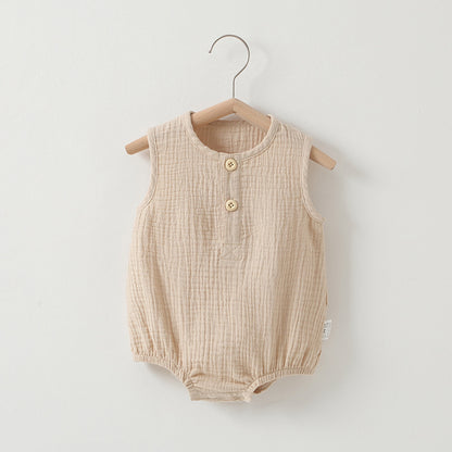 Baby Summer Thin Cotton Gauze Romper