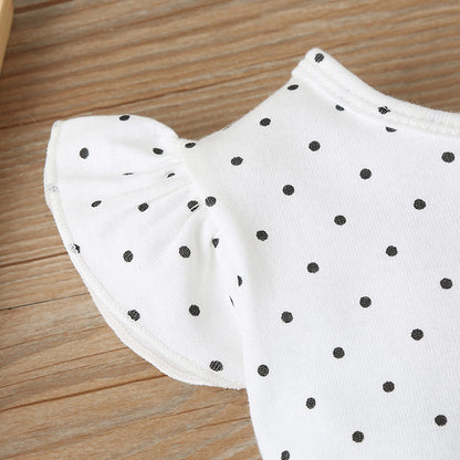 Five-piece Baby Romper Flying Sleeve Set