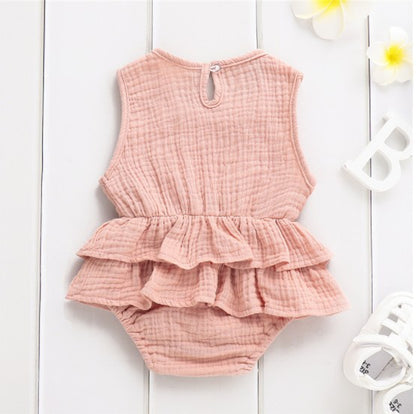 Baby Romper with Ruffles Girl Clothing