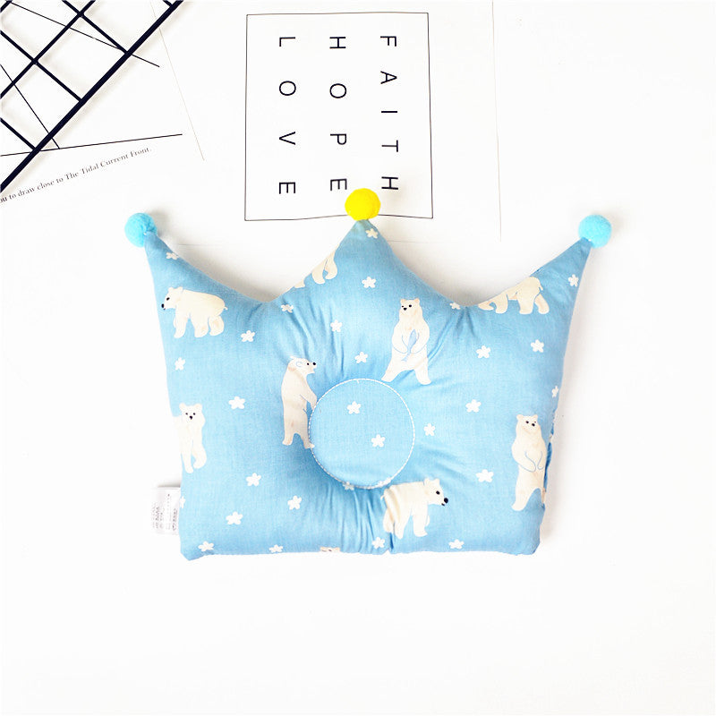 Crown Shaped Pillow Baby Pillow To Correct Head Deviation