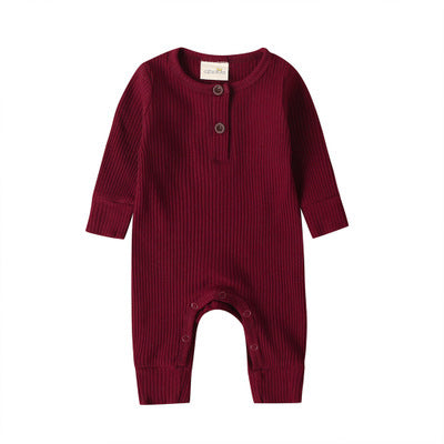 Baby Jumpsuit Pit Striped Cotton Trousers Romper