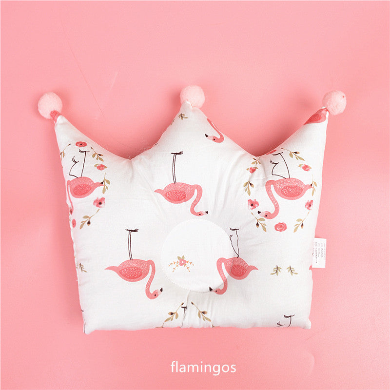 Crown Shaped Pillow Baby Pillow To Correct Head Deviation