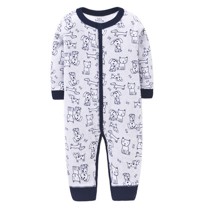 Cotton single-layer jumpsuit baby romper