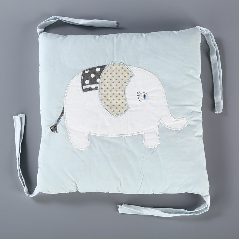 6-piece Set Baby Cotton Elephant Bed Bumper Cot Protective Pads Crib Protection Pillow