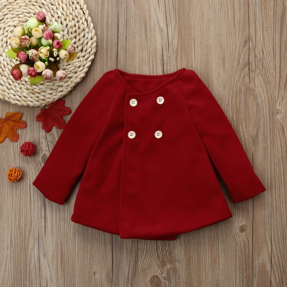 Stylish Trench Coat for Baby Girls and Toddlers