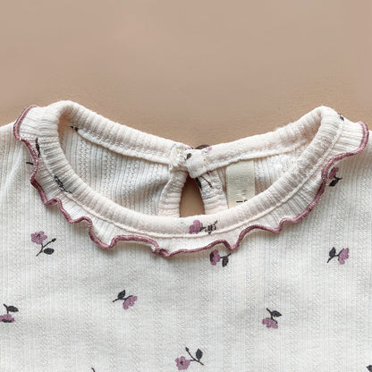 Children's Floral Two-piece Baby Soft Cotton