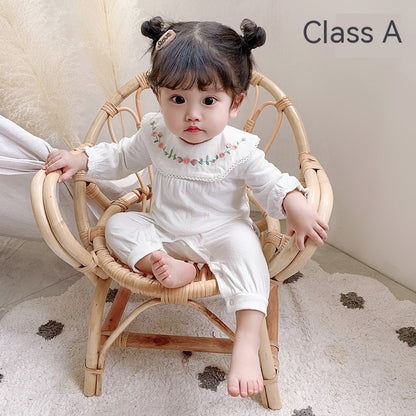 Baby Girl Lace Strap Jumpsuit