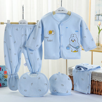 Newborn Baby Cotton Underwear Set Five-piece Suit 0-3 Months