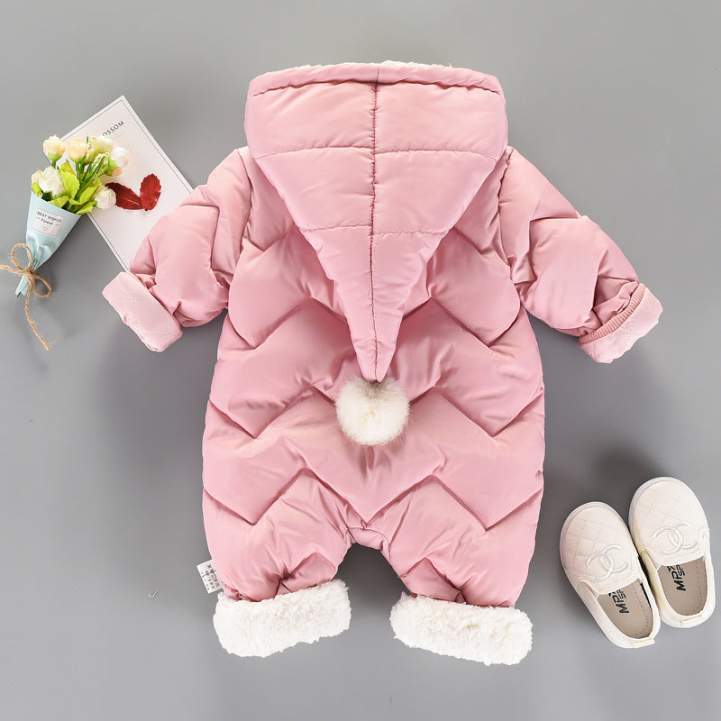 Baby Warm Jumpsuit Winter Girl Boy Newborn Jumper