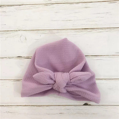 Bow baby hat