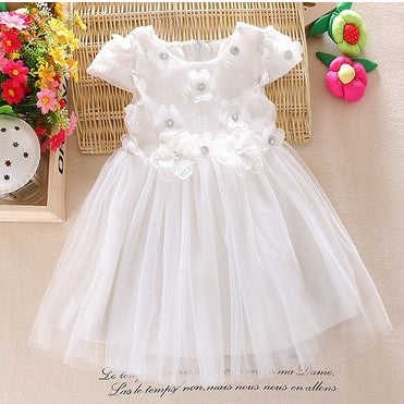 Baby Girl Dress Summer Short Sleeve Kid Princess Dress