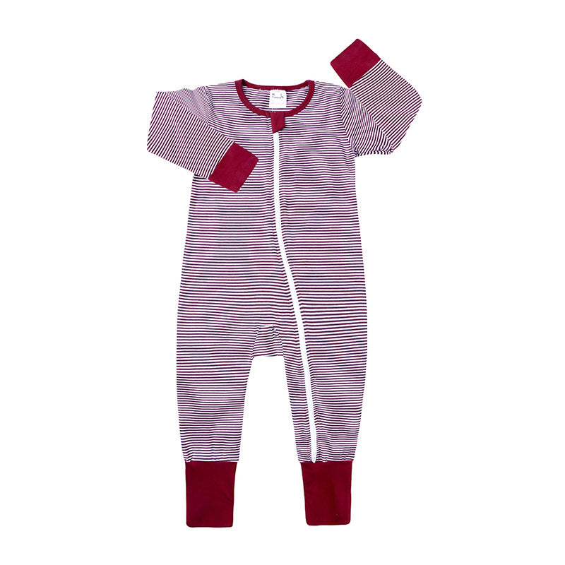 Spring and Autumn Baby Cotton Cartoon Jumpsuit