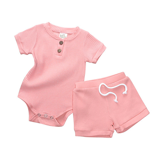 Baby One-Piece Pyjama Shorts Set