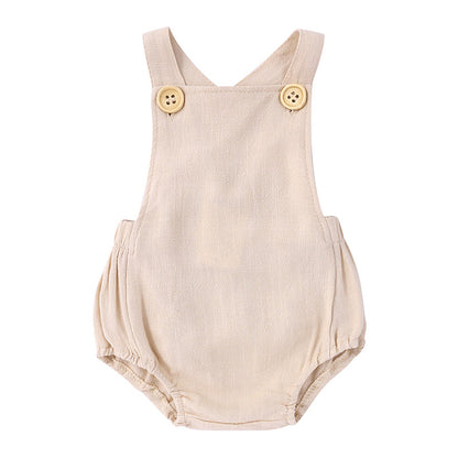 Baby Jumpsuit With Sling Triangle Crawl