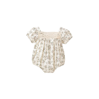 Female Baby Small Floral Short Sleeve