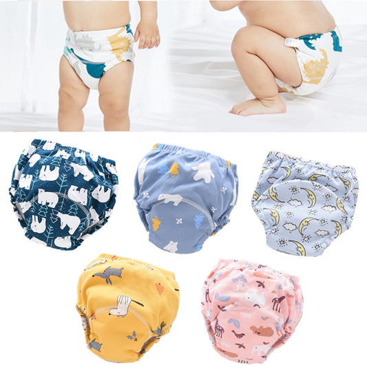 Baby Diaper Pants Cotton Washable Summer Breathable Thin Waterproof