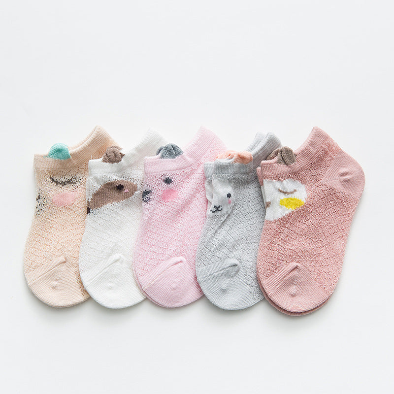 Baby Socks Summer Ultra-Thin Cotton Mesh For Boys And Girls Breathable