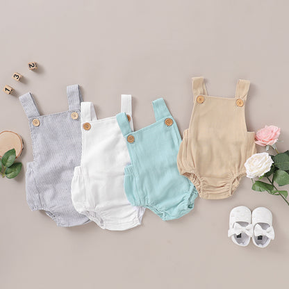 Baby Cotton and Linen Romper