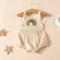 Cute newborn baby rainbow jumpsuit
