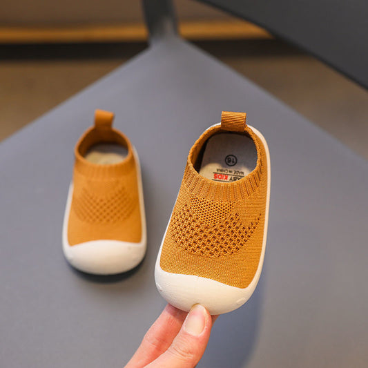 Baby Toddler Shoes Soft Sole Indoor Shoes Baby Shoes Male 1-2-3 A 4-Year-Old Girl'S Shoes Spring And Autumn Spring Cloth Shoes