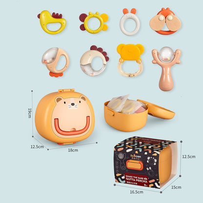 Newborn Baby Gift Box Rattle Toy Set