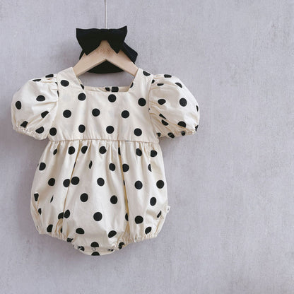 Summer Cute Bag Clothes Pure Cotton Super Western-style Baby Girl Princess Romper