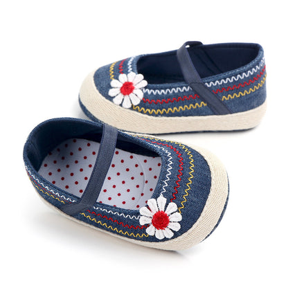 Baby Shoes Soft Bottom Non-slip Toddler Shoes Retro Step Front Shoes Baby Shoes