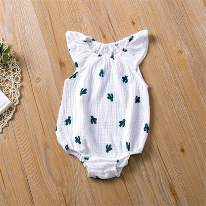 Baby Jumpsuit Summer Newborn Folds Jumpsuit