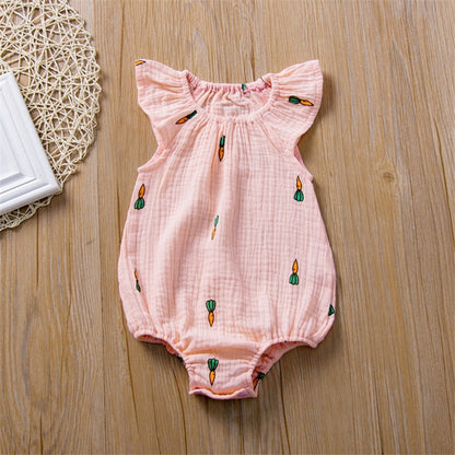 Baby Jumpsuit Summer Newborn Folds Jumpsuit