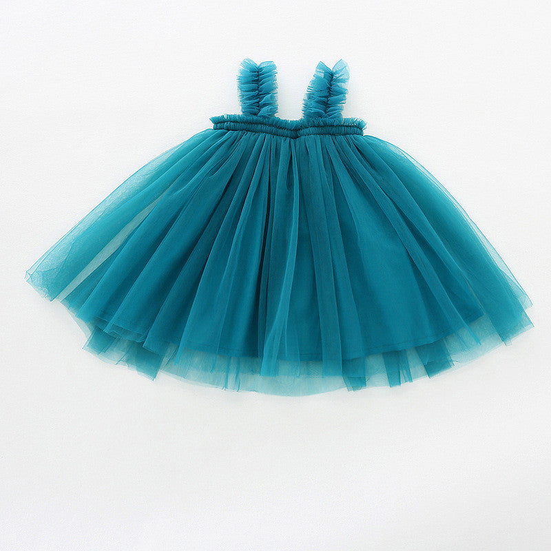 Baby Net Gauze Skirt With Wooden Ears Princess Dress Tutu Skirt